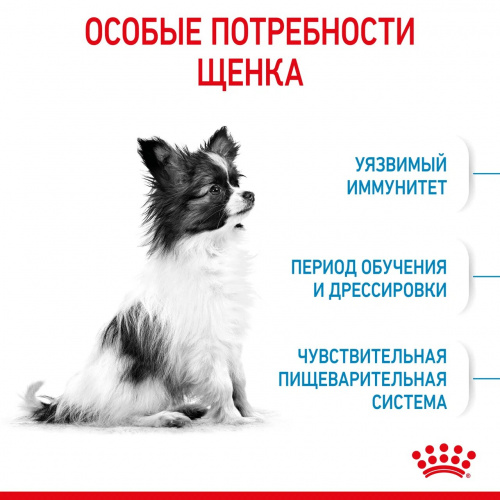 Корм Royal Canin X-Small Puppy для щенков миниатюрных пород 2-10 мес., 1.5 кг