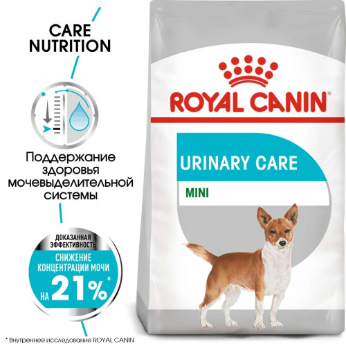 Корм Royal Canin Mini Urinary Care для собак малых пород (до 10 кг), профилактика МКБ, 1 кг