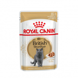 Корм Royal Canin British Shorthair (в соусе) для британских пород старше 1 года, 85 г