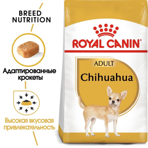 Корм Royal Canin Chihuahua Adult для чихуахуа старше 8 мес., 1.5 кг