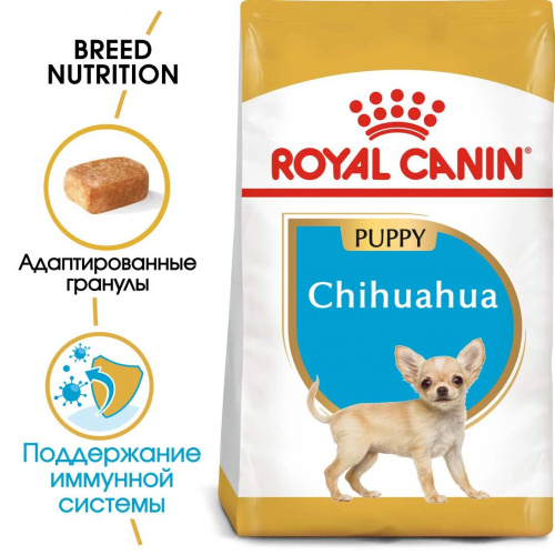 Корм Royal Canin Chihuahua Puppy для щенков чихуахуа до 8 мес., 1.5 кг