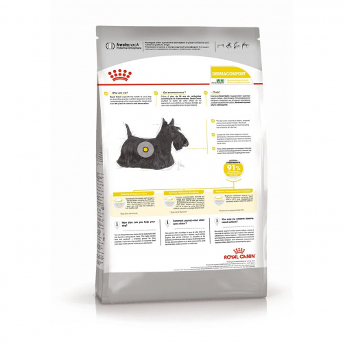 Корм Royal Canin Mini Dermacomfort для собак малых пород (до 10 кг) с чувствительной кожей, 1 кг