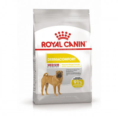 Корм Royal Canin Medium Dermacomfort для собак средних пород (11-25 кг) с раздраженной и зудящей кожей, 10 кг