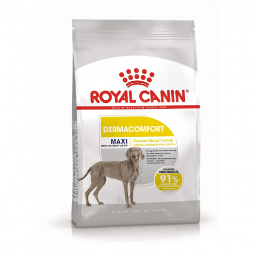 Корм Royal Canin Maxi Dermacomfort для собак крупных пород (26-44 кг) с раздраженной и зудящей кожей, 10 кг