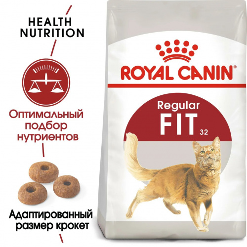 Корм Royal Canin Fit для взрослых кошек 1-7 лет, 400 г