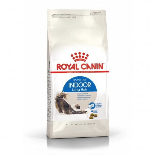 Корм Royal Canin Indoor Long Hair для длинношерстных кошек, 400 г