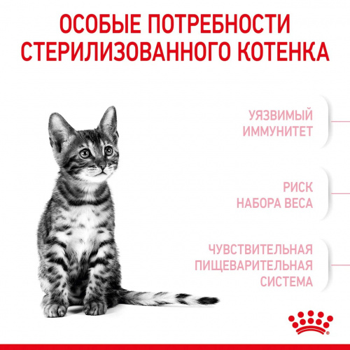 Корм Royal Canin Kitten STERILISED для стерилизованных котят до 12 мес., 3.5 кг