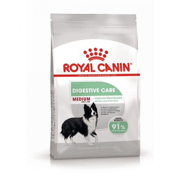 Корм Royal Canin Medium Digestive Care для собак средних пород (11-25 кг) при расстройствах пищеварения, 3 кг