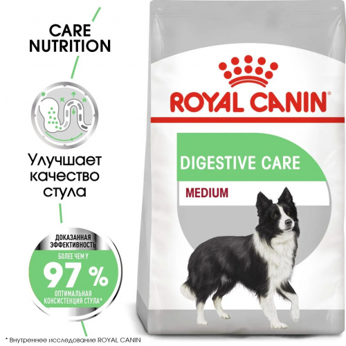 Корм Royal Canin Medium Digestive Care для собак средних пород (11-25 кг) при расстройствах пищеварения, 3 кг