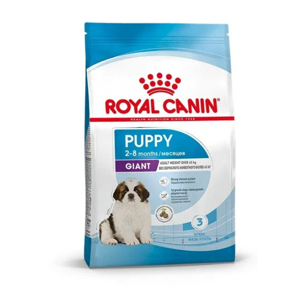 Корм Royal Canin Giant PUPPY для щенков гигантских пород 2-8 мес., 15 кг