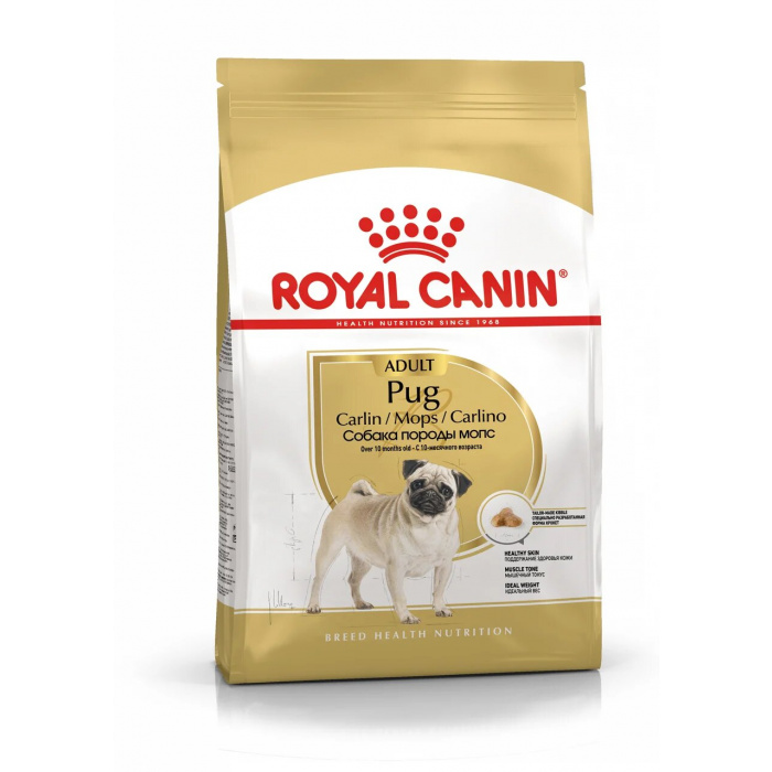 Корм Royal Canin Pug Adult для породы мопс старше 10 мес., 1.5 кг