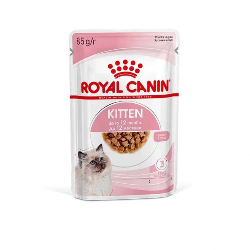 Корм Royal Canin Kitten (в соусе) для котят от 4 до 12 мес., 85 г