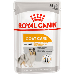 Корм Royal Canin Coat Care (паштет) для собак, здоровая и блестящая шерсть, 85 г