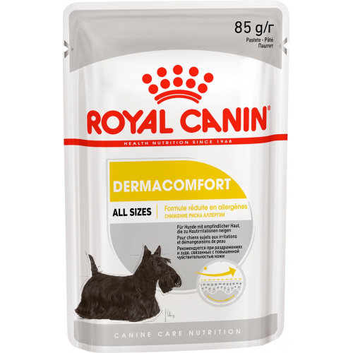 Корм Royal Canin Dermacomfort (паштет) для собак с чувствительной кожей, склонной к раздражениям и зуду, 85 г