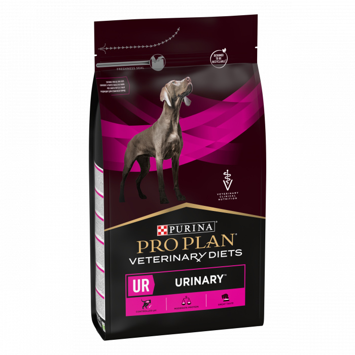 VETERINARY DIETS UR Urinary сухой корм для собак диетический PRO PLAN при болезнях нижних отделов мочевыводящих путей, 3 кг