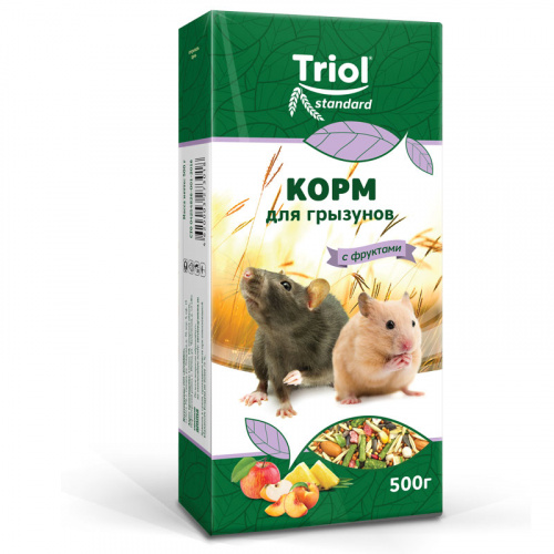 Корм для грызунов с фруктами, 500г, Тriol Standard