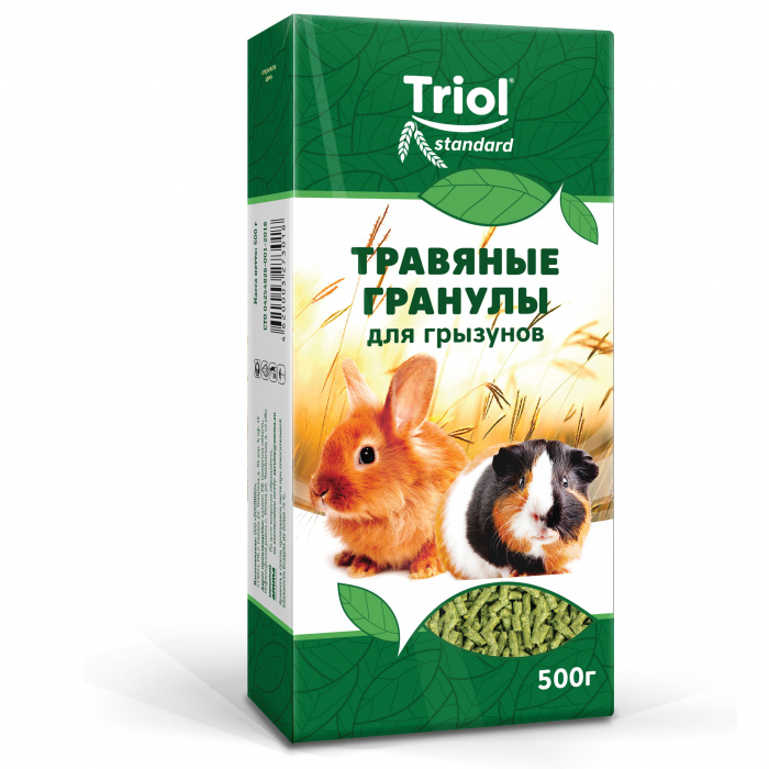 Корм для грызунов "Травяные гранулы", 500г, Тriol Standard