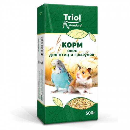 Корм для птиц и грызунов "Овёс", 500г, Тriol Standard