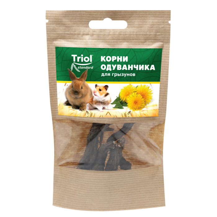 Лакомство корни одуванчика для грызунов, 10г, Тriol Standard