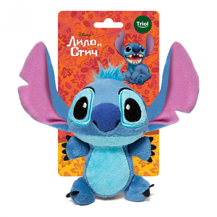 Игрушка для собак мяшкая Disney Stitch «Ститч», 110мм, Triol-Disney