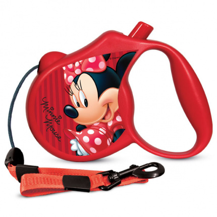 Поводок-рулетка Disney Minnie M 5м до 20кг, трос, Triol