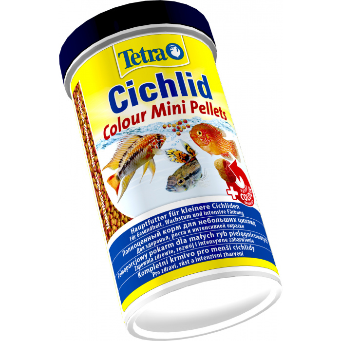 Корм для рыб  Tetra Cichlid Colour Pellets Mini 500мл (шарики мелкие)