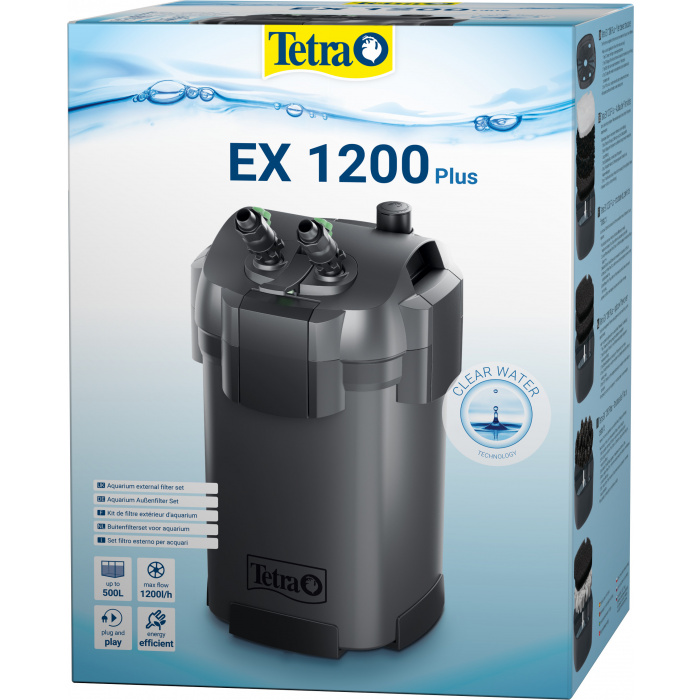 Фильтр для аквариума внешний Tetra EX 1200 Plus (250-500л, 1200л/ч, 19.5Вт)