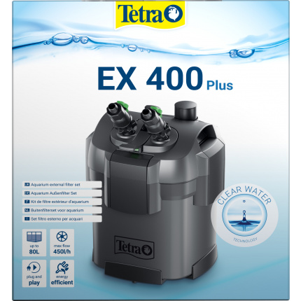 Фильтр для аквариума внешний Tetra EX 400 Plus (10-80л, 450л/ч, 5.5Вт)