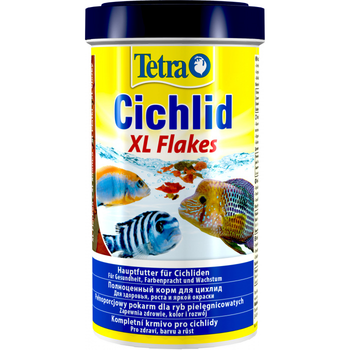 Корм для рыб  Tetra Cichlid Flakes XL 500мл (хлопья крупные)