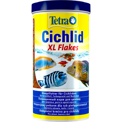 Корм для рыб  Tetra Cichlid Flakes XL 1л (хлопья крупные)