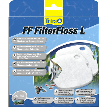 Губка для аквариумного фильтра Tetra EX 1200 Plus - FF FilterFloss L, для мелкой очистки (2шт.)