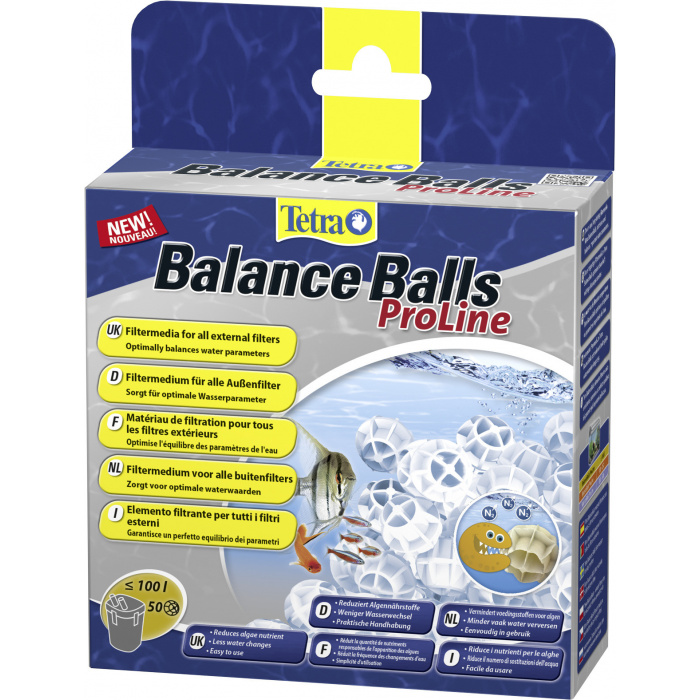 Наполнитель для аквариумного фильтра Tetra Balance Balls ProLine 440мл/50шт. (до 100л, био-шарики)