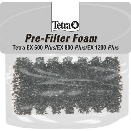 Губка для аквариумного фильтра Tetra EX 400/600/800/1200 Plus - Pre-Filter Foam, для био-фильтрации (1шт.)