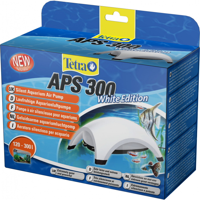 Компрессор для аквариума Tetra APS 300 (120-300л, 300л/ч, 4.5Вт, 2 канала, регулируемый), белый