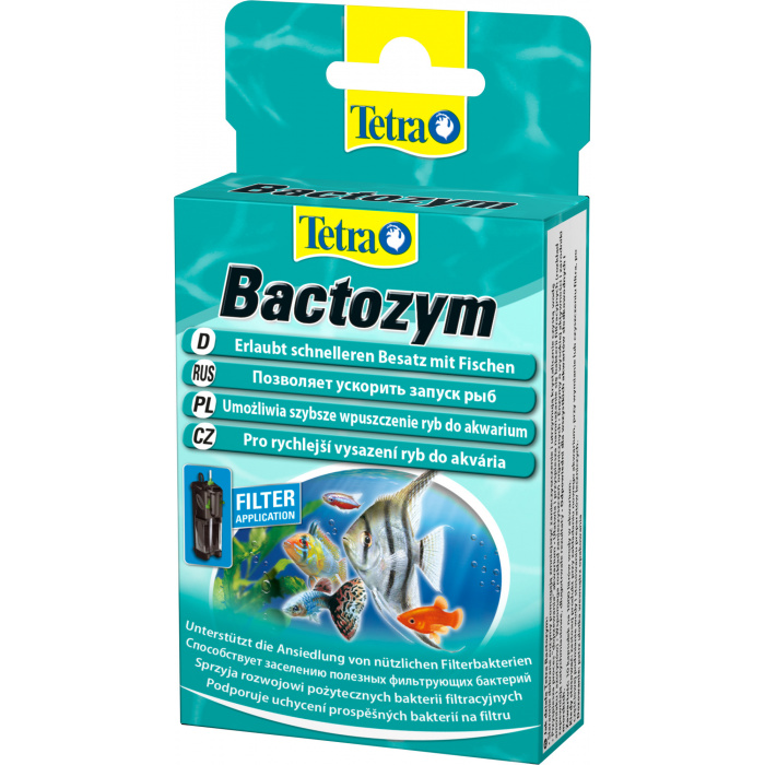 Кондиционер для воды Bactozym 10капс. - позволяет быстрее запустить рыбу а квариум