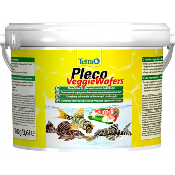 Корм для рыб  Tetra Pleco Veggie Wafers 3.6л (пластинки)