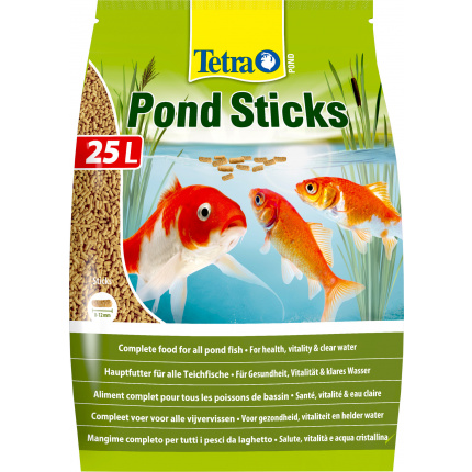 Корм для рыб прудовых Tetra Pond Sticks 25л (палочки, 8-12мм)