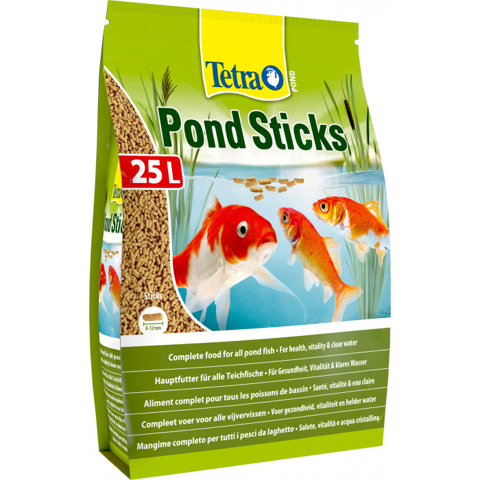 Корм для рыб прудовых Tetra Pond Sticks 25л (палочки, 8-12мм)