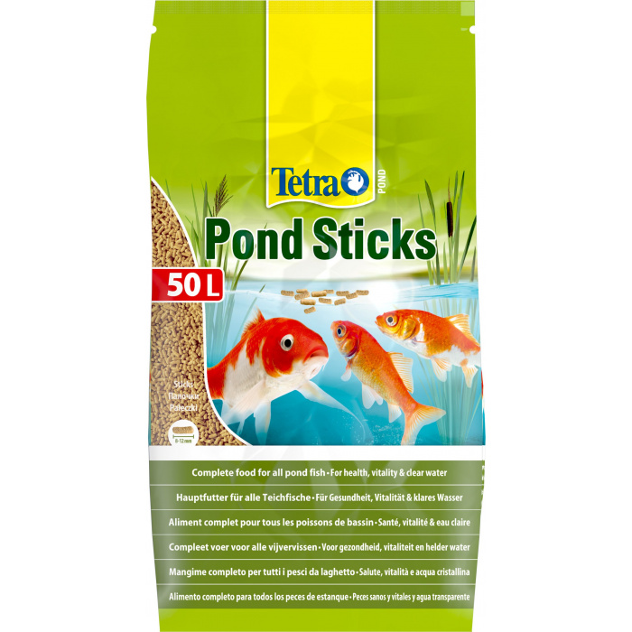 Корм для рыб прудовых Tetra Pond Sticks 50л (палочки, 8-12мм)