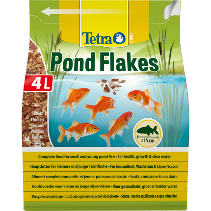 Корм для рыб прудовых Tetra Pond Flakes 4л (хлопья, 1см)