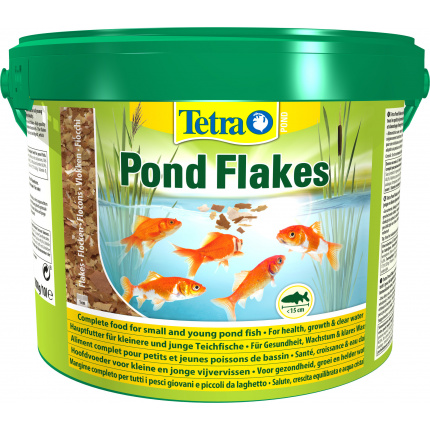 Корм для рыб прудовых Tetra Pond Flakes 10л (хлопья, 1см)