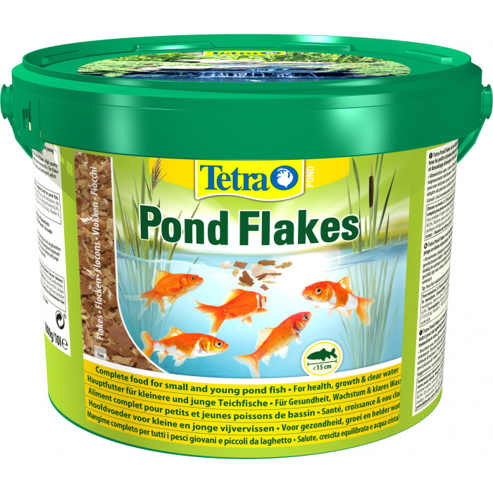 Корм для рыб прудовых Tetra Pond Flakes 10л (хлопья, 1см)