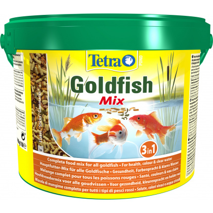 Корм для рыб прудовых Tetra Pond Goldfish Mix 10л (хлопья, палочки, гаммарус)