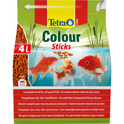 Корм для рыб прудовых Tetra Pond Colour Sticks 4л (палочки, 8-12мм)