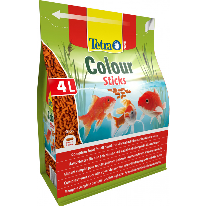 Корм для рыб прудовых Tetra Pond Colour Sticks 4л (палочки, 8-12мм)