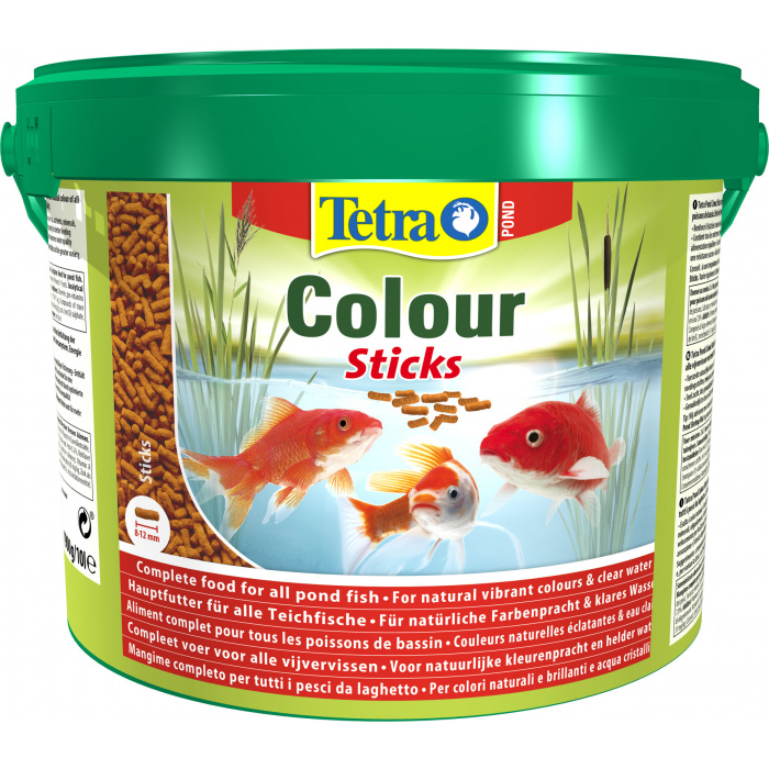 Корм для рыб прудовых Tetra Pond Colour Sticks 10л (палочки, 8-12мм)