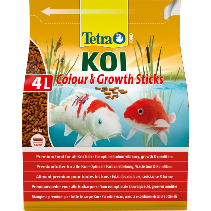 Корм для рыб прудовых Tetra Pond KOI Color & Growth Sticks 4л (палочки, 8-12мм)