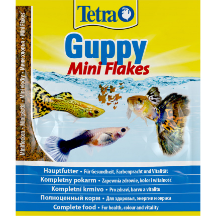 Корм для рыб  Tetra Guppy Mini Flakes 12г (хлопья мелкие)