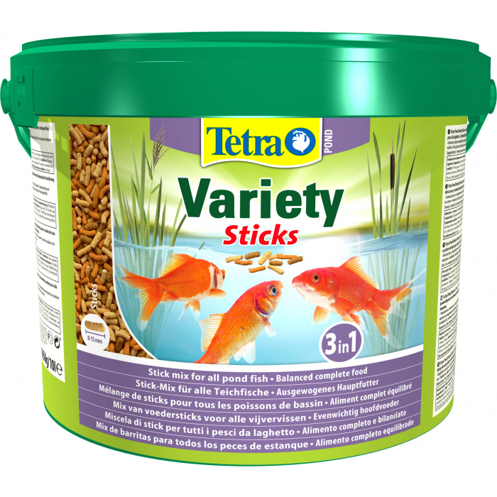 Корм для рыб прудовых Tetra Pond Variety Sticks 10л (палочки, 8-15мм)