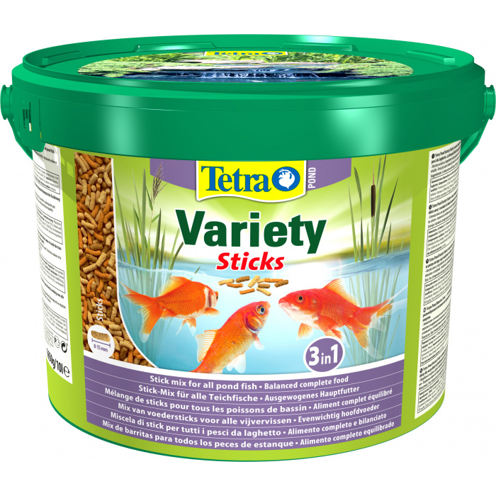 Корм для рыб прудовых Tetra Pond Variety Sticks 10л (палочки, 8-15мм)